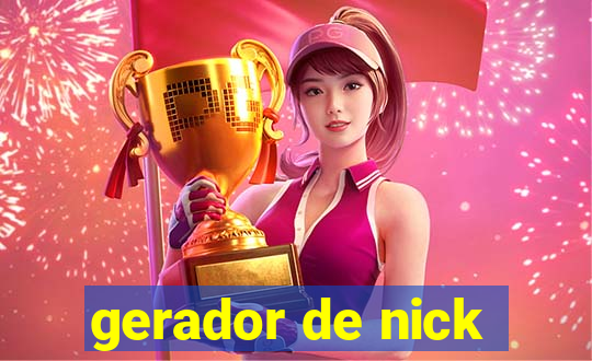 gerador de nick